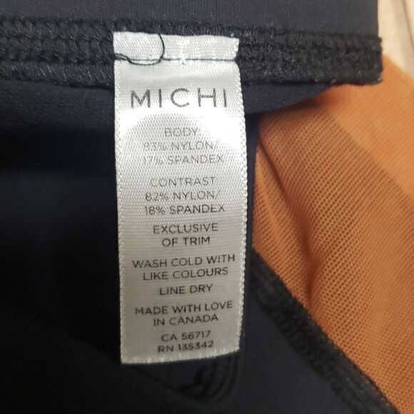 MICHI STARDUST BLACK CROPPED LEGGINGS - Picture 6 of 8